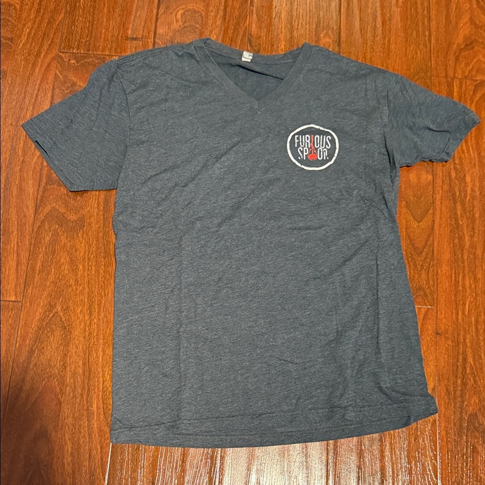 Next Level Apparel Charcoal V-Neck Men's Tee